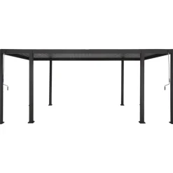 Hot Home4you Pergola Mirador-111, säleikköseinillä 300x600cm, tummanharmaa