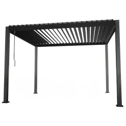 Online Home4you Pergola Mirador-111, 300x300cm, tummanharmaa