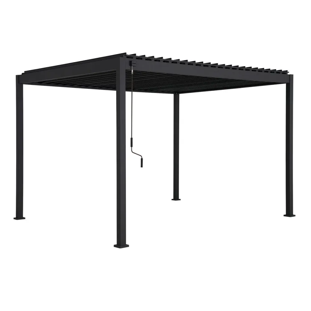 Online Home4you Pergola Mirador-88, 300x300cm, tummanharmaa