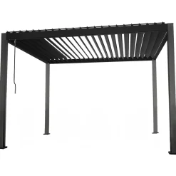 Best Home4you Pergola Mirador-111, 300x400cm, verhoilla, tummanharmaa