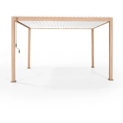 Sale Home4you Pergola Mirador-111, 300x400cm, vaalea puujäljitelmä, beige