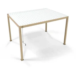 Sale Home4you Pergola Mirador-111, 300x400cm, vaalea puujäljitelmä, beige
