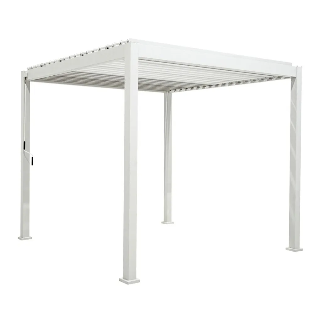 Clearance Home4you Pergola Mirador-111, 300x400cm, valkoinen