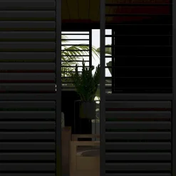 Sale Home4you Pergola liukuseinäpaneeli Mirador-111(4m), 370,4x236,5cm, alumiini, tummanharmaa