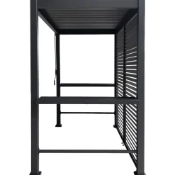 Outlet Home4you Pergolan säleikkötakaseinä Mirador BBQ, tummanharmaa