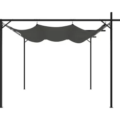Outlet FinePRICE Pergola sisäänvedettävä katto antrasiitti 295x292x230 cm