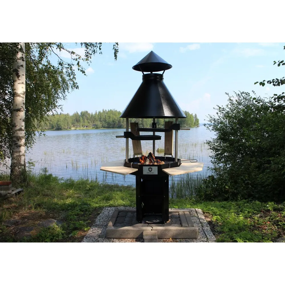 Carelia Grill Pihagrilli ® 9K-80 Premium korkea musta