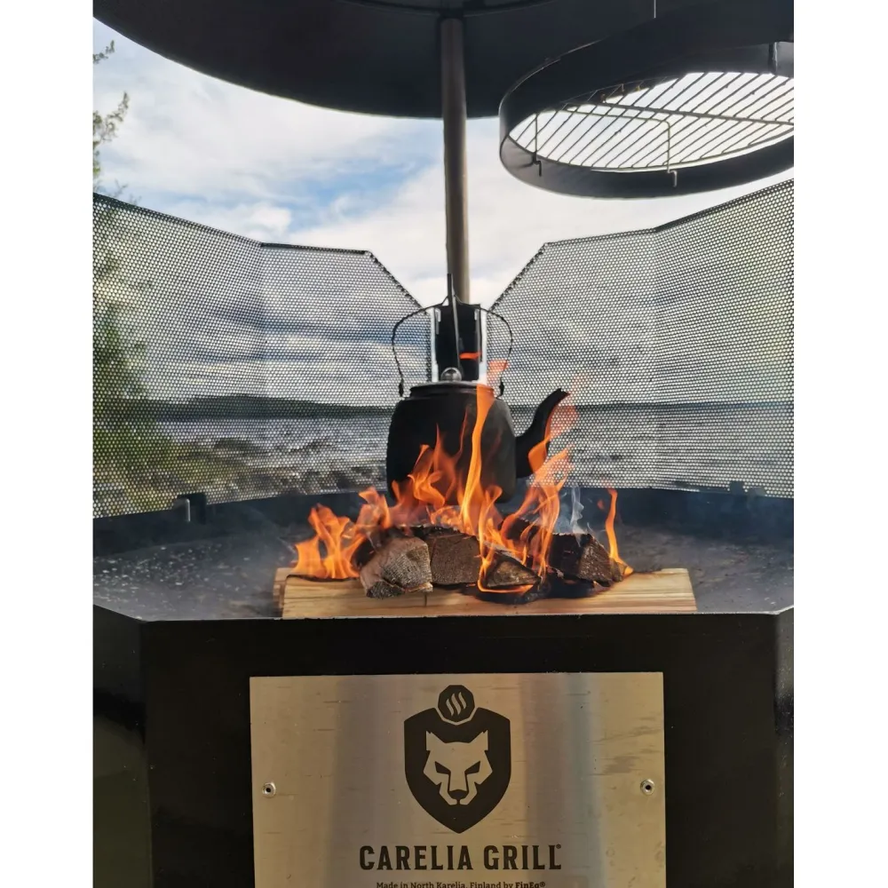 Clearance Carelia Grill Pihagrilli ® 9K-100 Premium matala musta