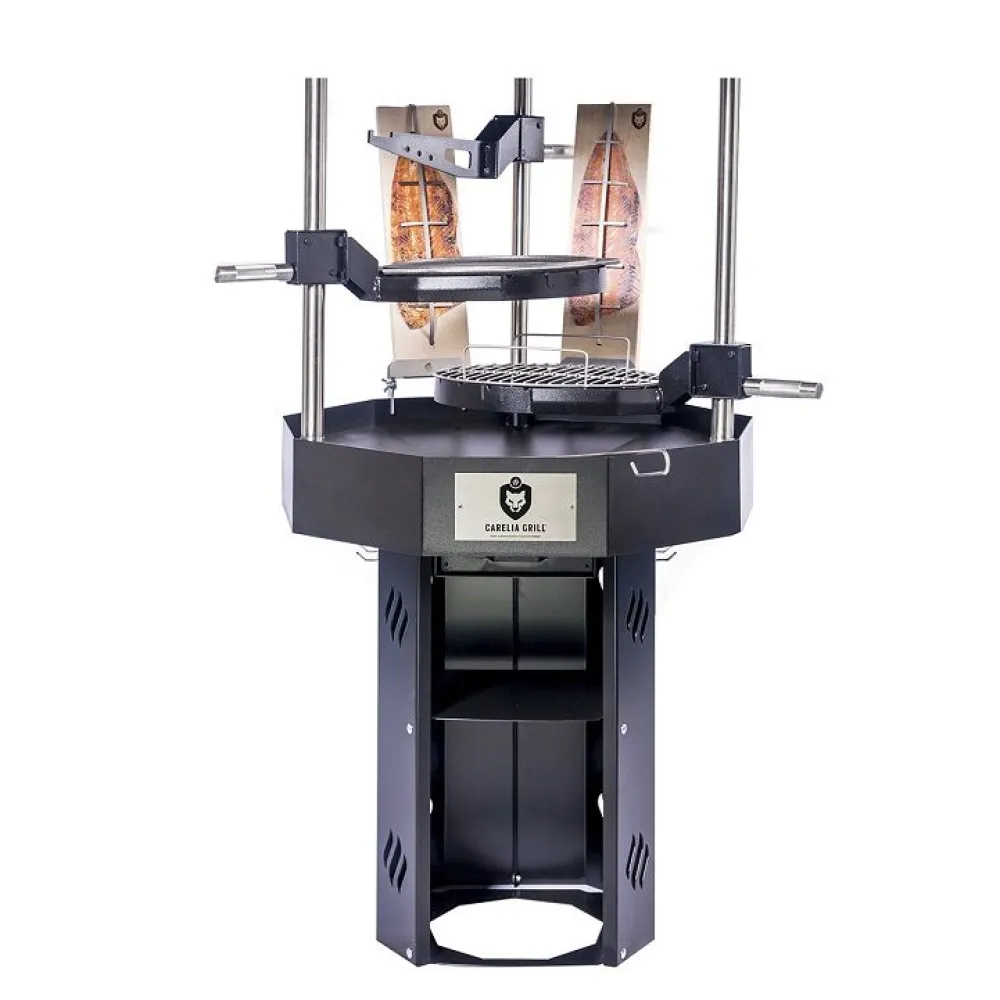 New Carelia Grill Pihagrilli ® 9K-80 Premium korkea ilman huuvaa musta