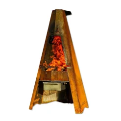 Clearance FIREHUT Pihagrilli ® 1415x760x750 mm corten teräs