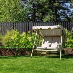 Eden Wood Pihakeinu Mellby 2-istuttava, leveys 155cm, ruskea