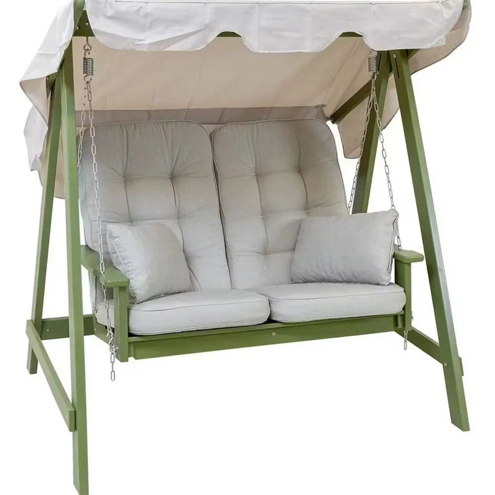 Eden Wood Pihakeinu Mellby 2-istuttava, leveys 155cm, ruskea