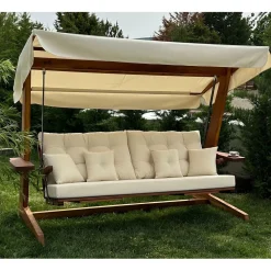 Hot Linento Garden Pihakeinu Luna Deluxe 3-istuttava beige