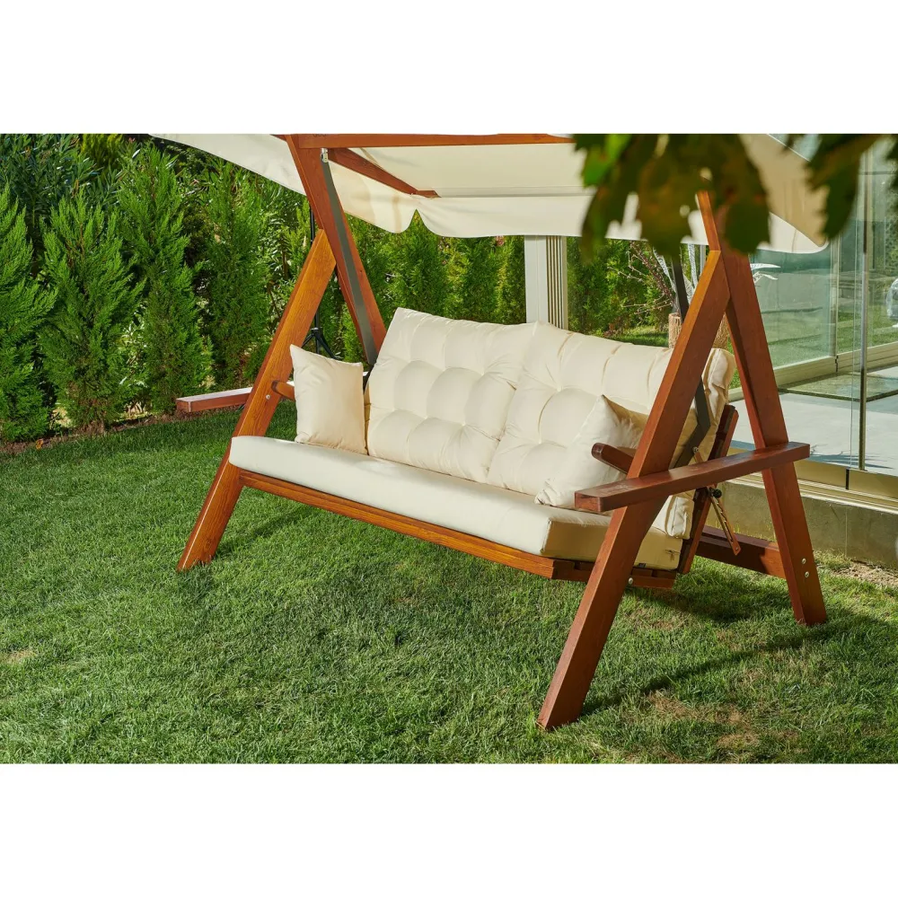 New Linento Garden Pihakeinu Lyon 3-istuttava beige