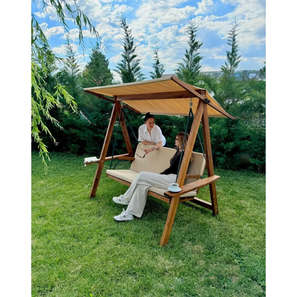 New Linento Garden Pihakeinu Riva 2100, 3-istuttava, camel