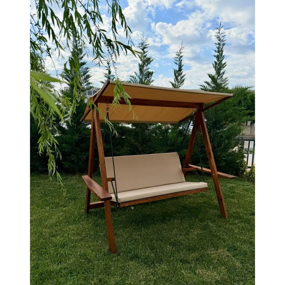 New Linento Garden Pihakeinu Riva 2100, 3-istuttava, camel