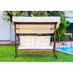 Clearance Linento Garden Pihakeinu Viva 2200, 3-istuttava, beige