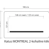 Online Home4you Pihakeinun katos MONTREAL 2 160x190 cm, ruskea