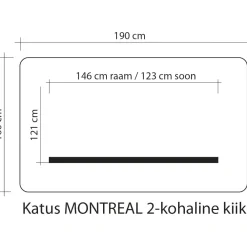 Online Home4you Pihakeinun katos MONTREAL 2 160x190 cm, ruskea