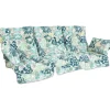 Clearance Home4you Pihakeinun pehmuste ROMA 108x56x10 cm, vaalea kukkakuosi, 3-osainen
