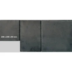 Discount Lakka Rakennustuotteet Pihakivi Lakka Roomalainen kivi 80 208x208x80 mm musta