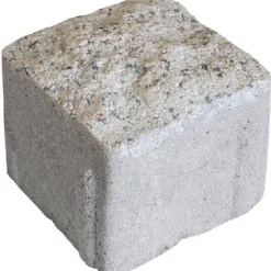 Discount Rudus Pihakivi Artik-noppa, 92x92x80mm, profiloitu, hienopesty, vaaleanharmaa