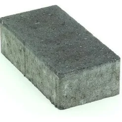 Outlet Rudus Pihakivi Kartanokivi 80 viisteetön 277x137x80 mm sileä musta