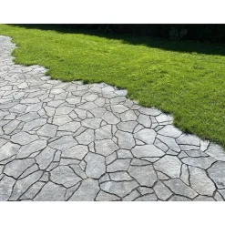 Rudus Pihakivi Luotokivi 336x246x80 mm profiloitu mustaharmaa