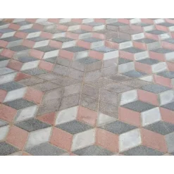 Rudus Pihakivi Rombakivi 80 334x197x80 mm sileä punainen