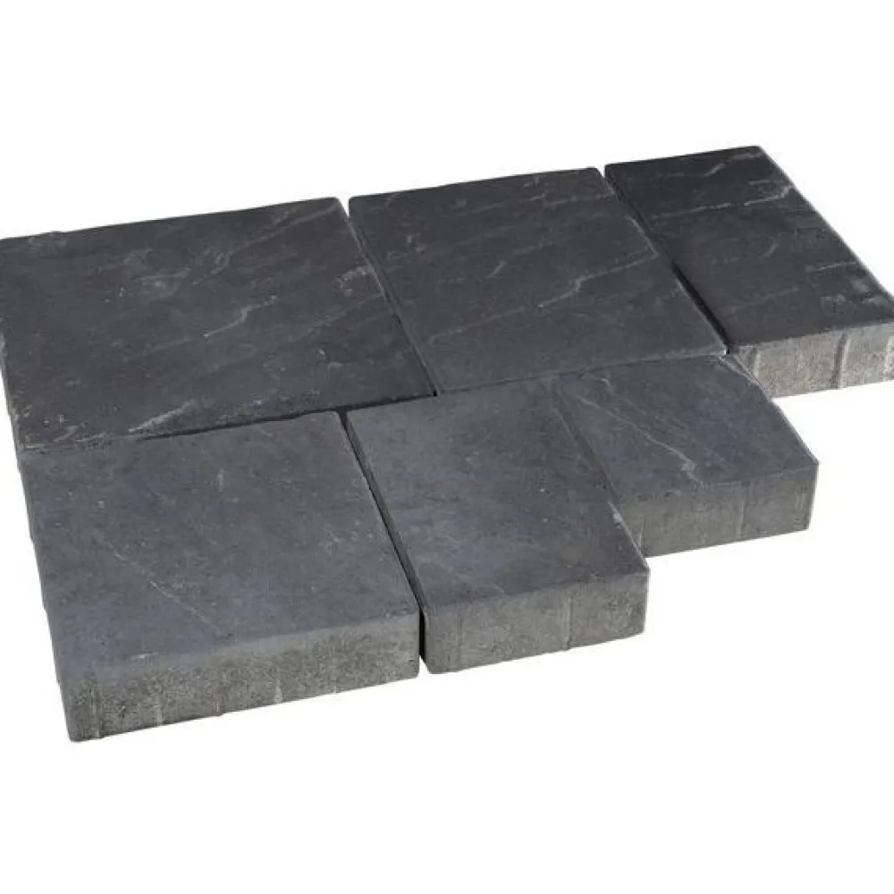 Discount Rudus Pihakivisarja Roomalaiset pienet kivet 80 mm profiloitu musta