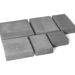 Clearance Rudus Pihakivisarja Roomalaiset isot kivet 80 mm sileä harmaa