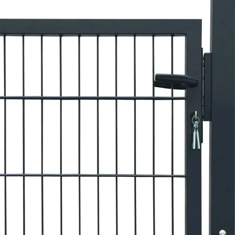 Best FinePRICE Pihaportti teräs 103x150cm antrasiitti