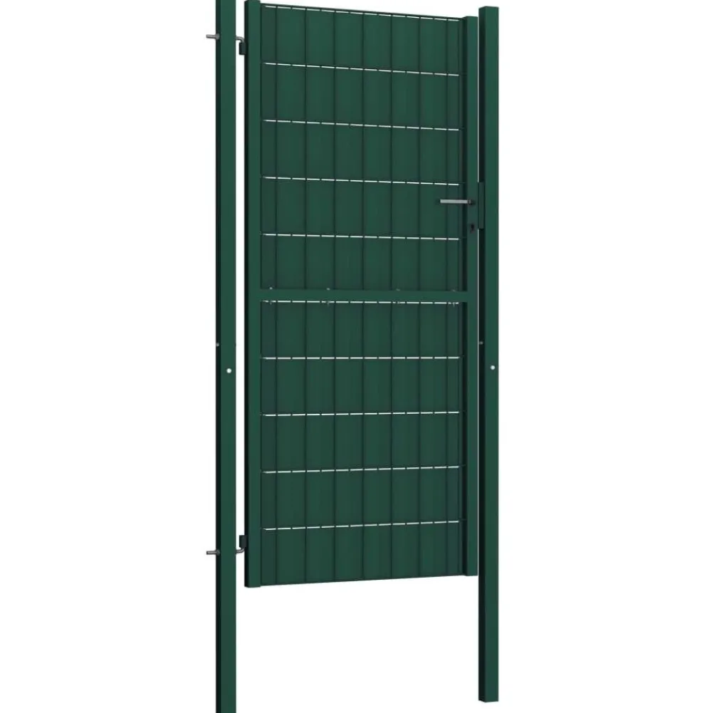 FinePRICE Pihaportti teräs 100x124cm vihreä