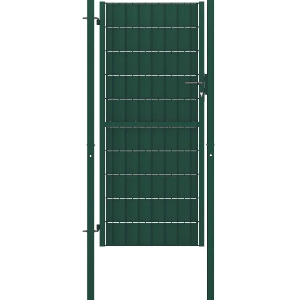 FinePRICE Pihaportti teräs 100x124cm vihreä
