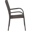 Clearance FinePRICE Pinottavat ulkotuolit 2 kpl polyrottinki ruskea