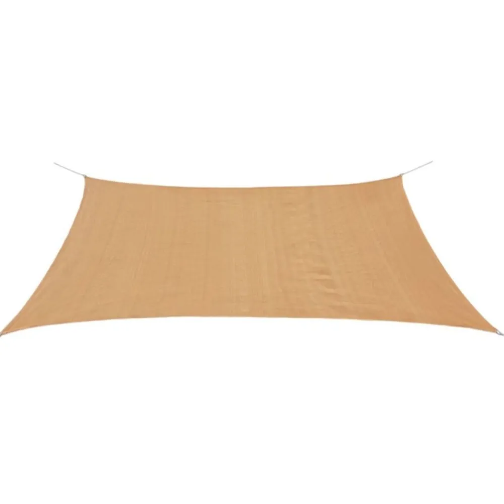 FinePRICE Päivänvarjo purje HDPE suorakulmainen 2x4 m beige
