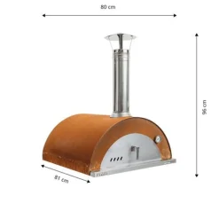 GrillSymbol Pizzauuni Pizzo, 80x81x96cm
