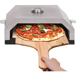 Best FinePRICE Pizzauuni keraamisella kivellä kaasu tai hiiligrilliin