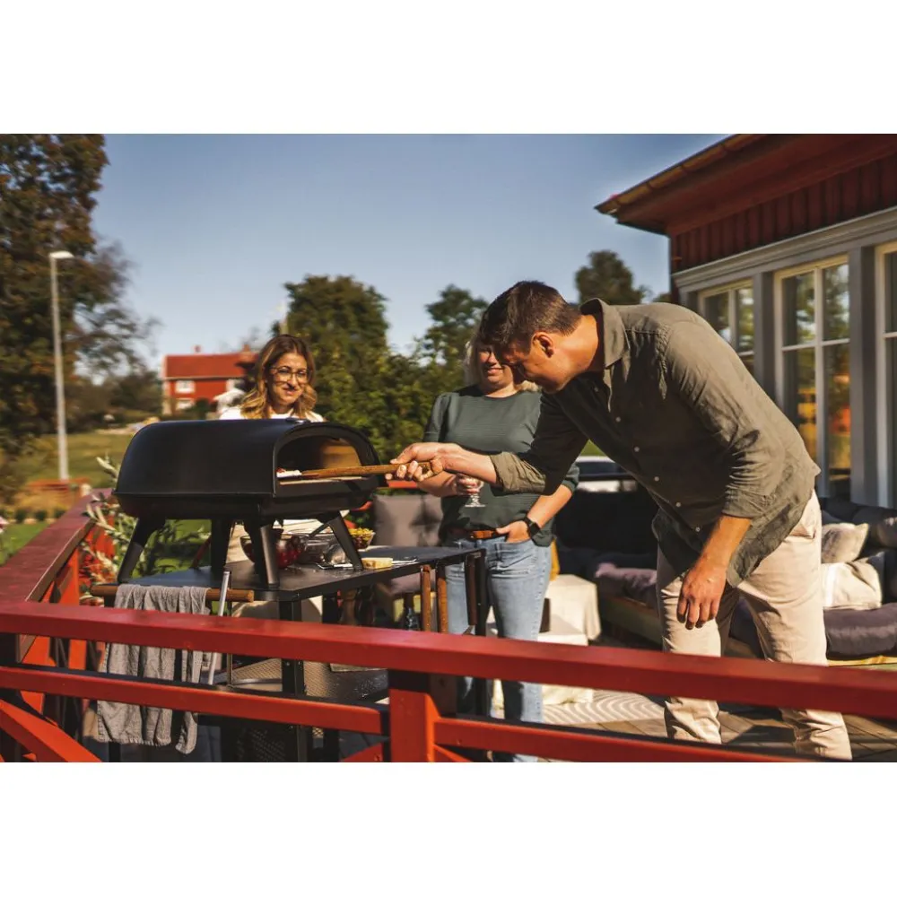 New Muurikka Pizzauuni 16", kaasu, musta