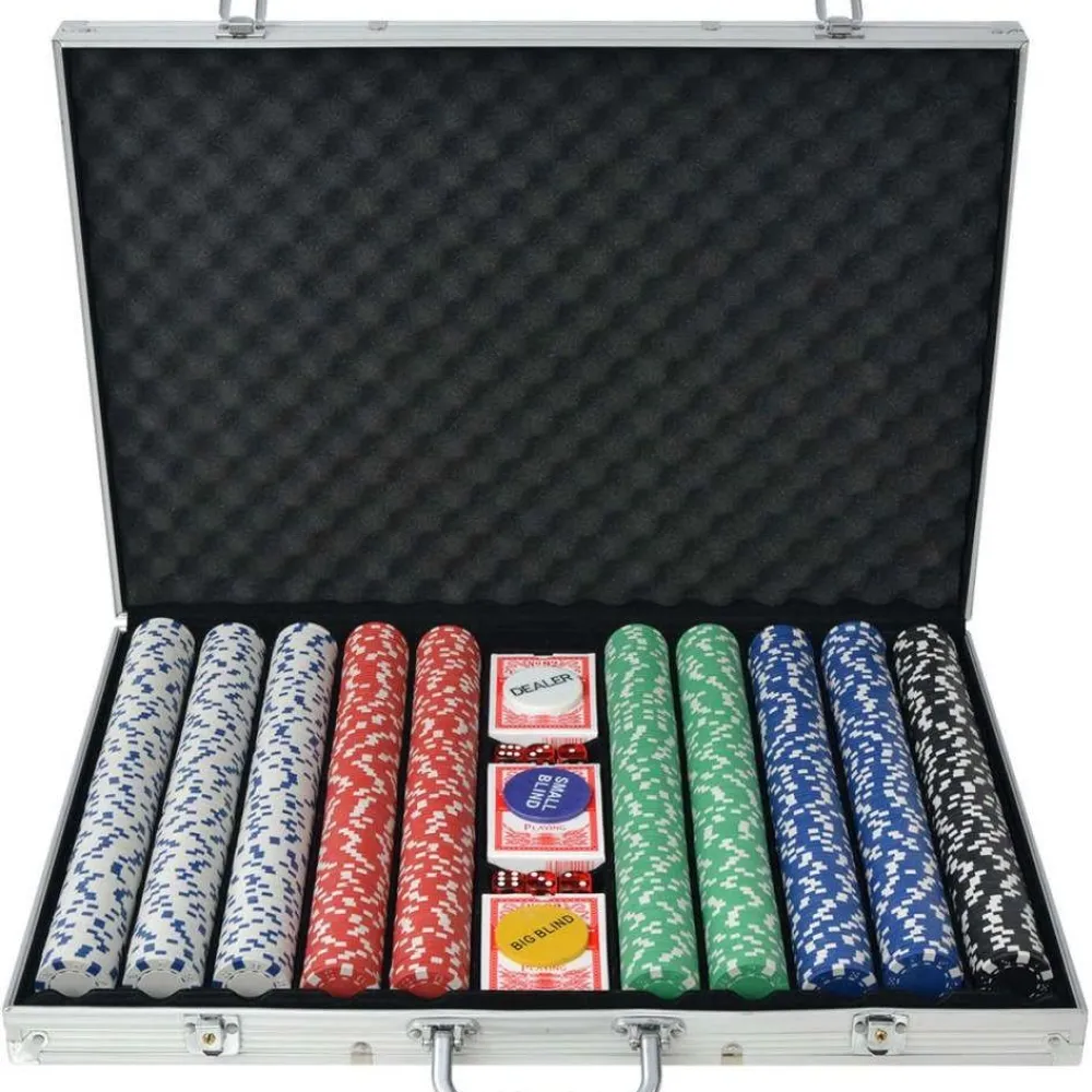 New FinePRICE Pokerisarja 1000 pelimerkkiä alumiini
