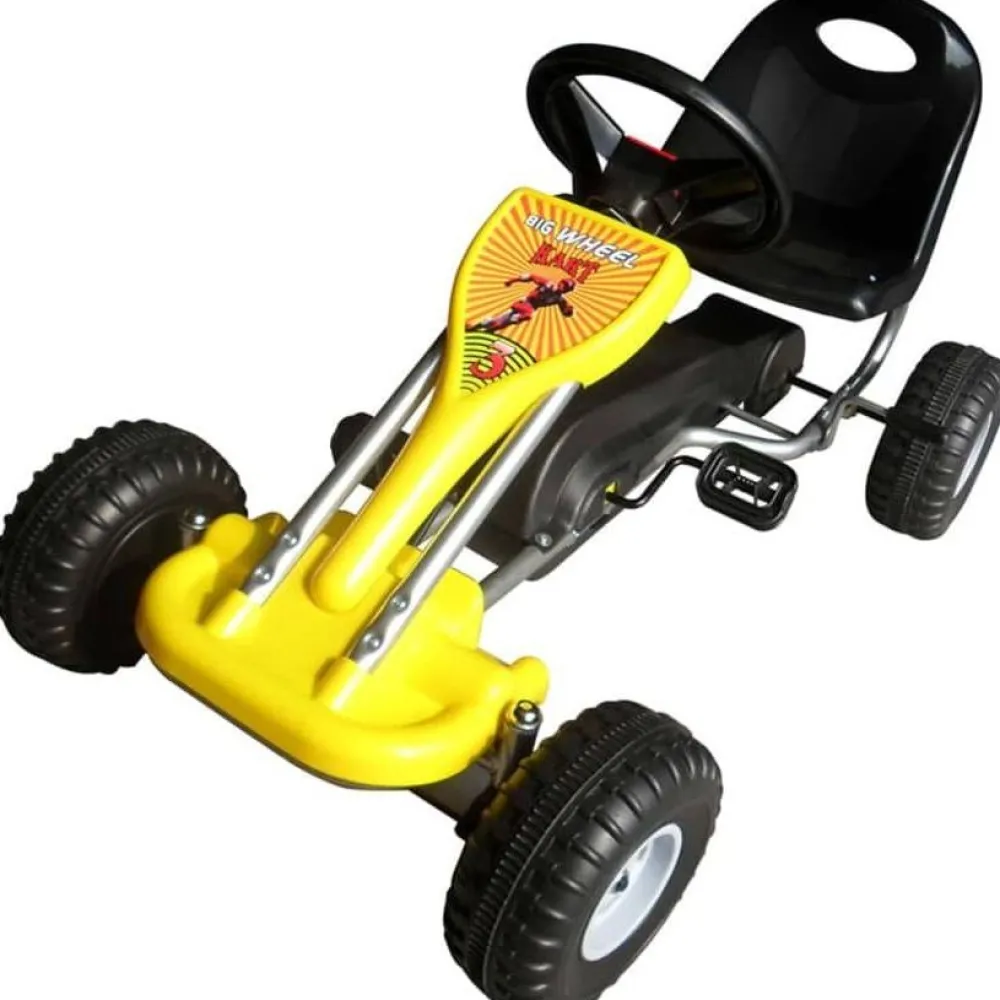 Hot FinePRICE Polkuauto keltainen