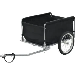 Online FinePRICE Polkupyörän peräkärry, 65kg, musta/keltainen