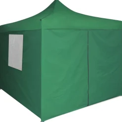 Clearance FinePRICE Pop-up teltta kokoontaitettava seinillä 3x3m vihreä