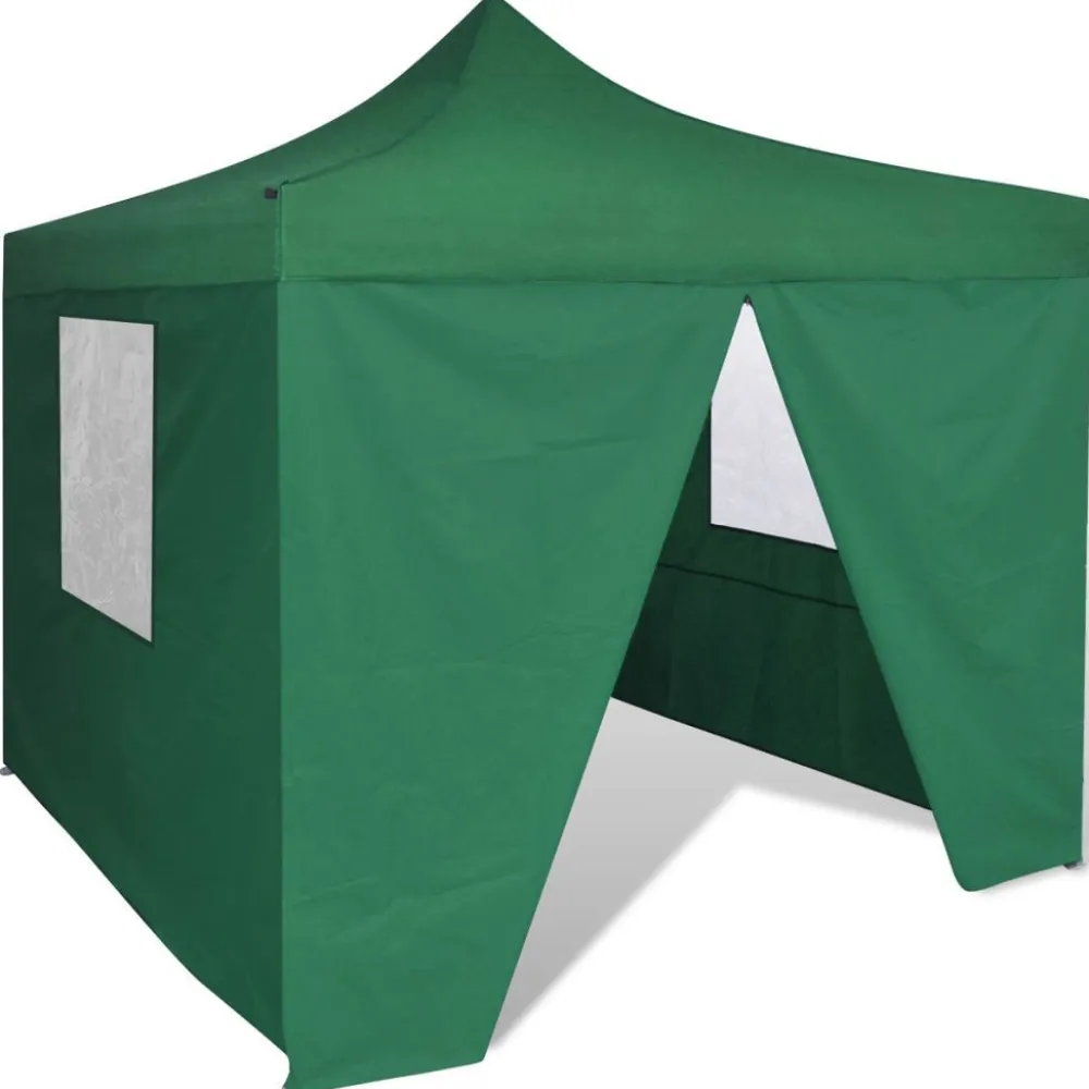 Clearance FinePRICE Pop-up teltta kokoontaitettava seinillä 3x3m vihreä
