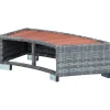 Sale FinePRICE Porealtaan porras harmaa polyrottinki 92x45x25 cm