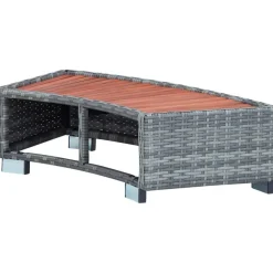Sale FinePRICE Porealtaan porras harmaa polyrottinki 92x45x25 cm