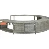 Clearance FinePRICE Porealtaan reunus harmaa polyrottinki