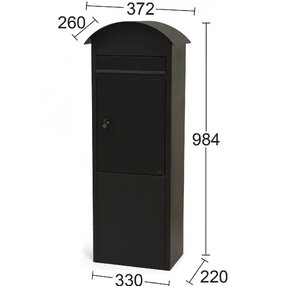 Clearance Habo Postilaatikko 9445b musta