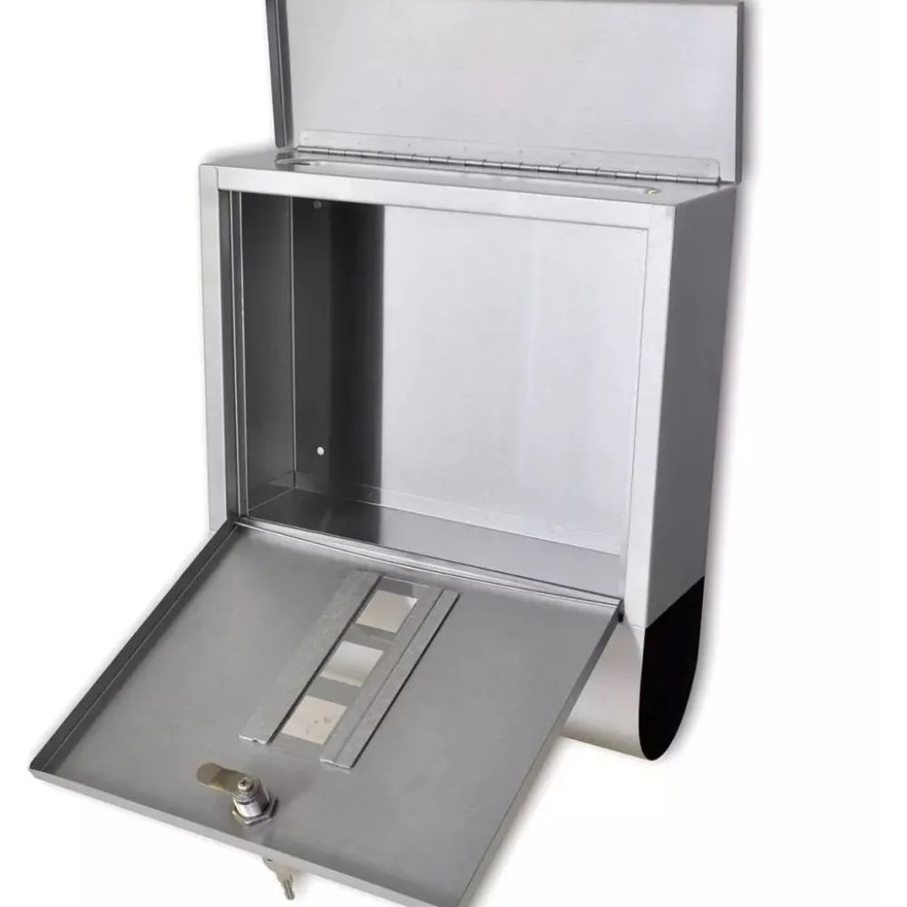 Sale FinePRICE Postilaatikko ruostumattomasta teräksestä 335x105