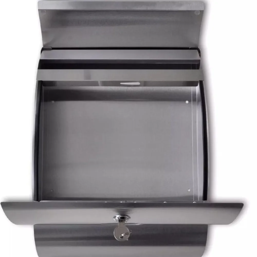 New FinePRICE Postilaatikko ruostumattomasta teräksestä 400x120